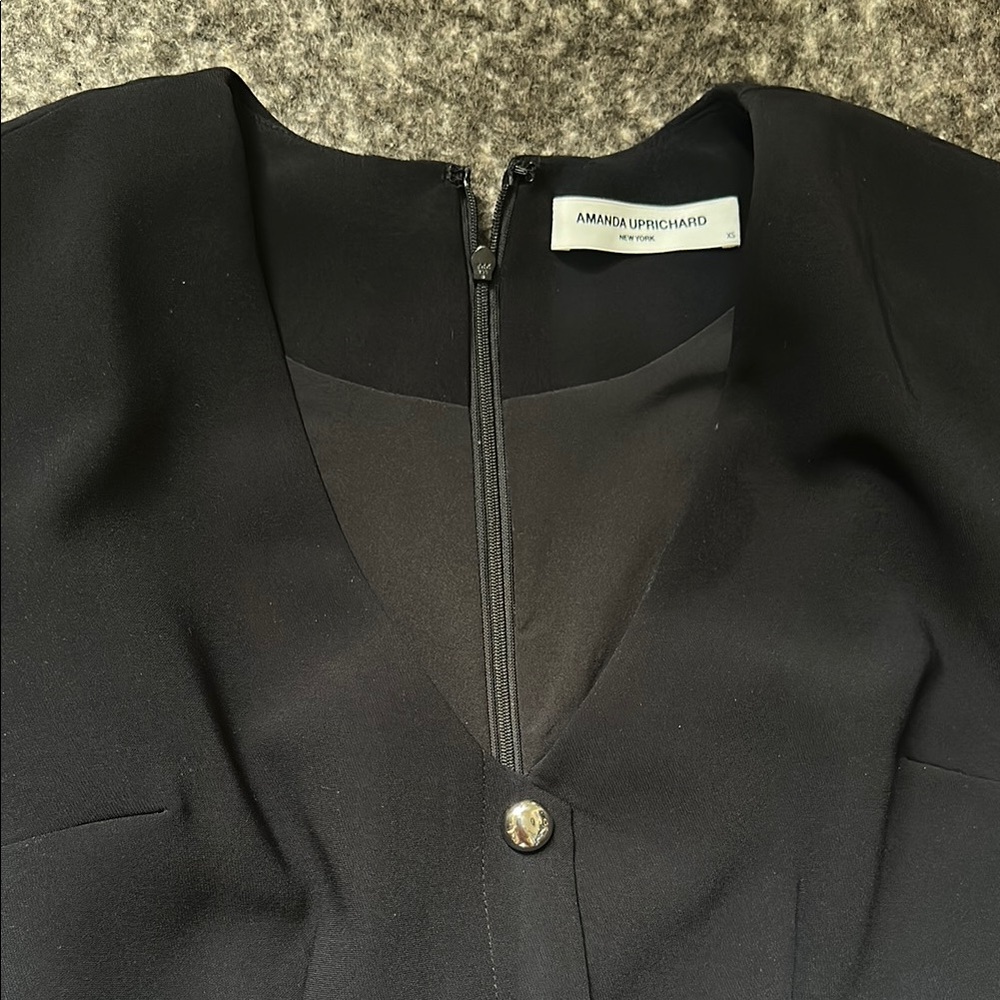 Amanda Uprichard Black Tailored Blazer Dress